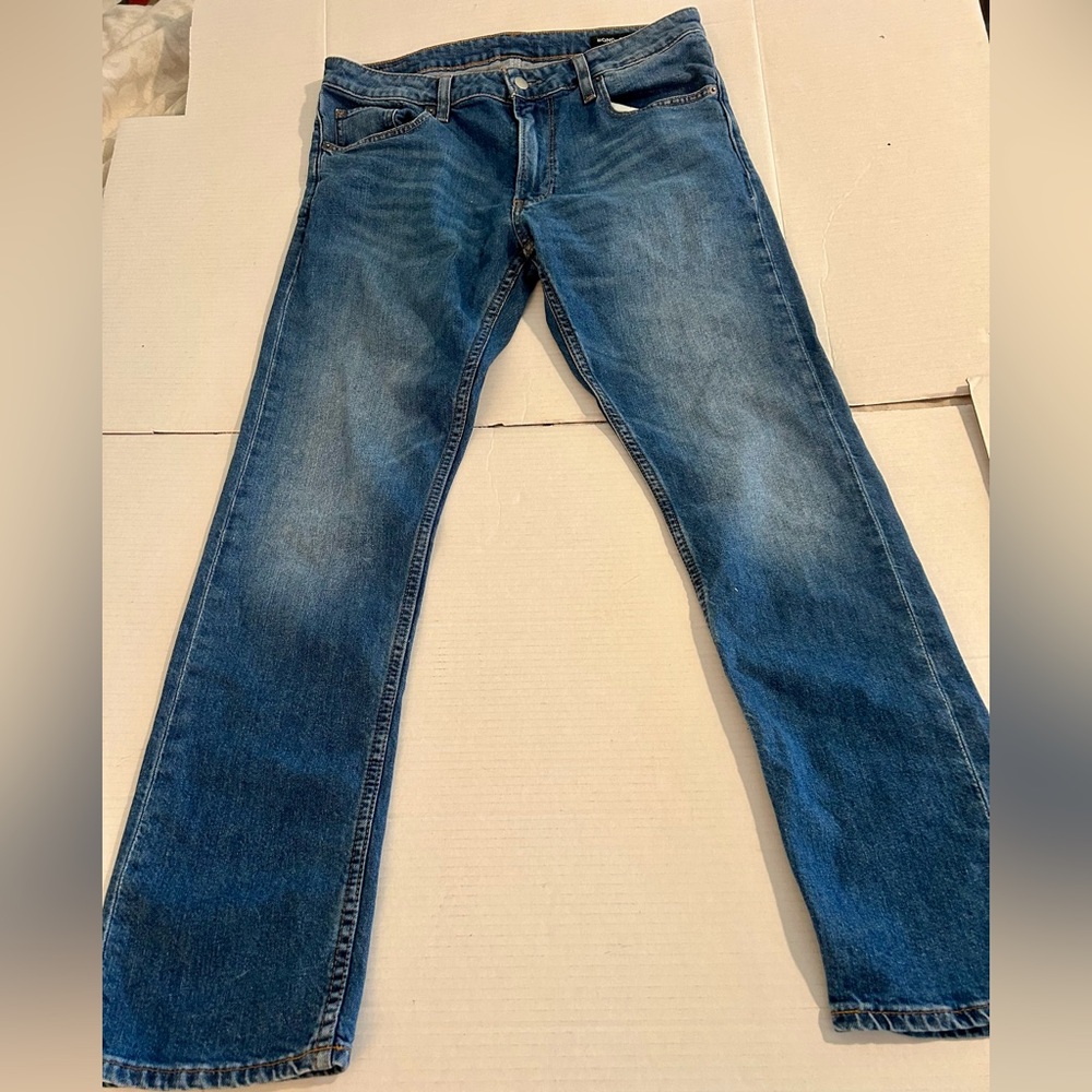 Bonobos Athletic Fit Slim Tapered Stretch Denim Jeans. Men's 34X32 Soft